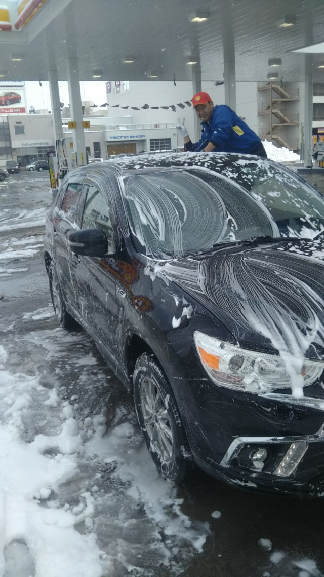 39号線旭川永山給油所 キレイを 長く のカーコーティング Keeper