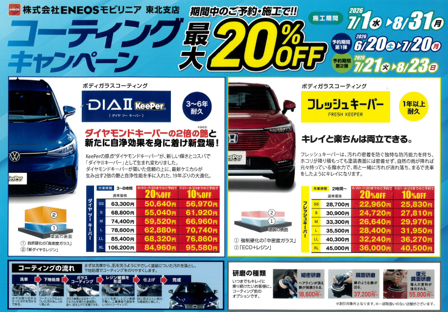 Dr.Driveセルフ秋田泉店 | 「キレイを、長く!」のカーコーティング